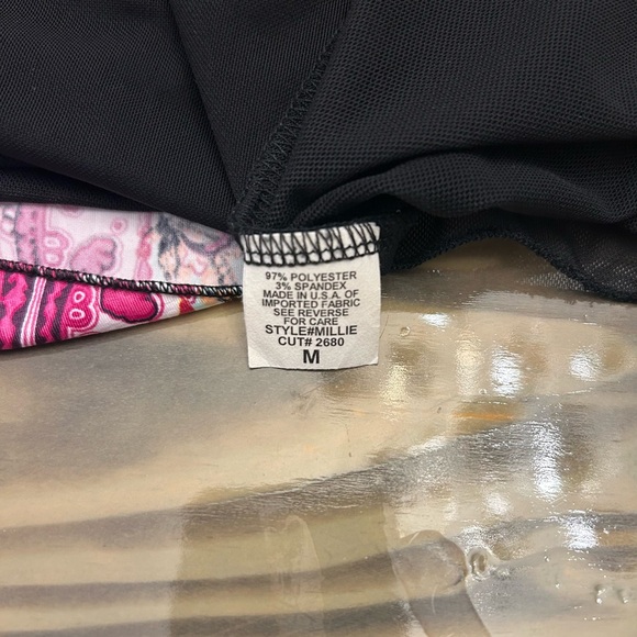 From the Heart woman’s Black Artsy lagenlook mesh colorful tunic blouse M - Picture 10 of 14